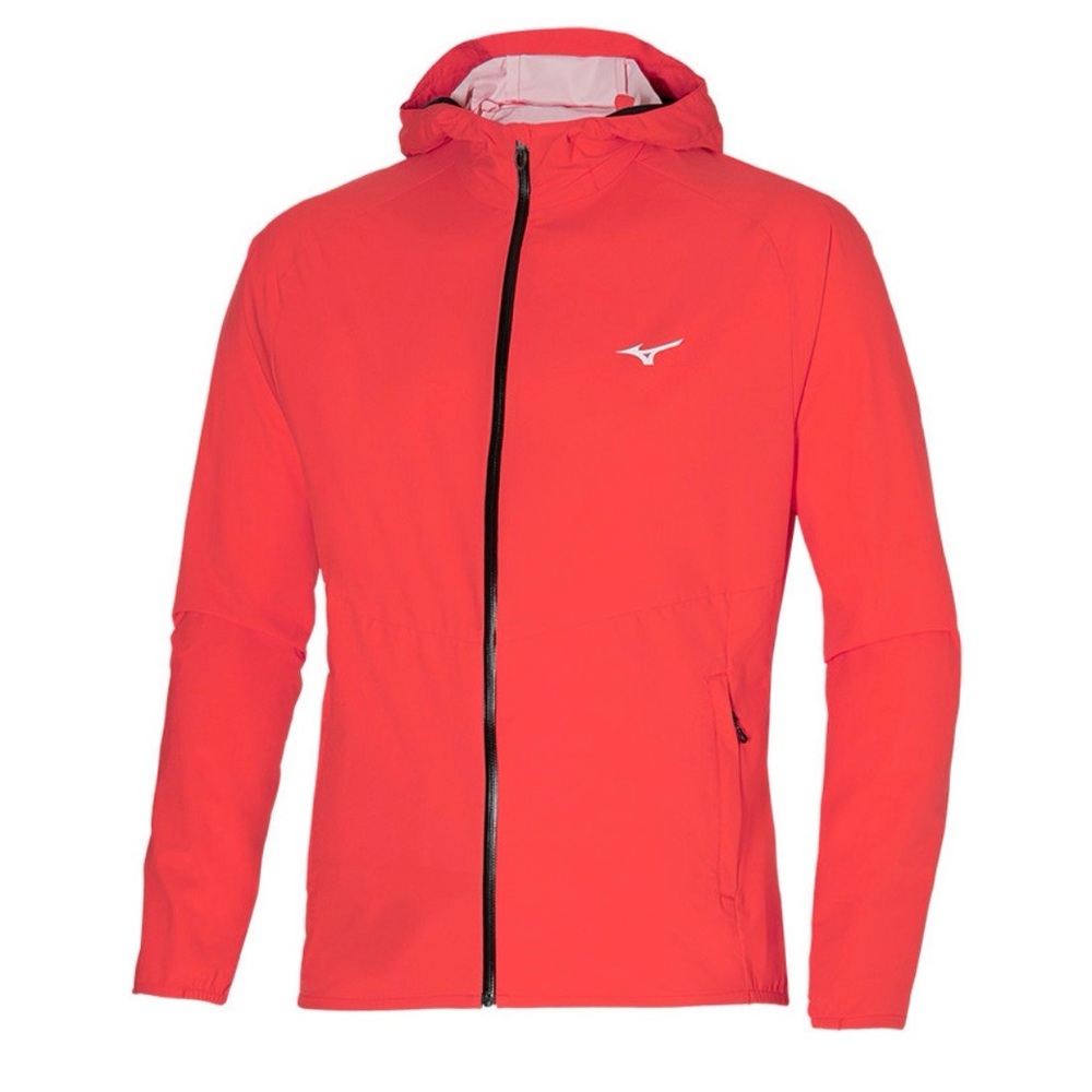 Mizuno salmon running waterproof jacket (size M)